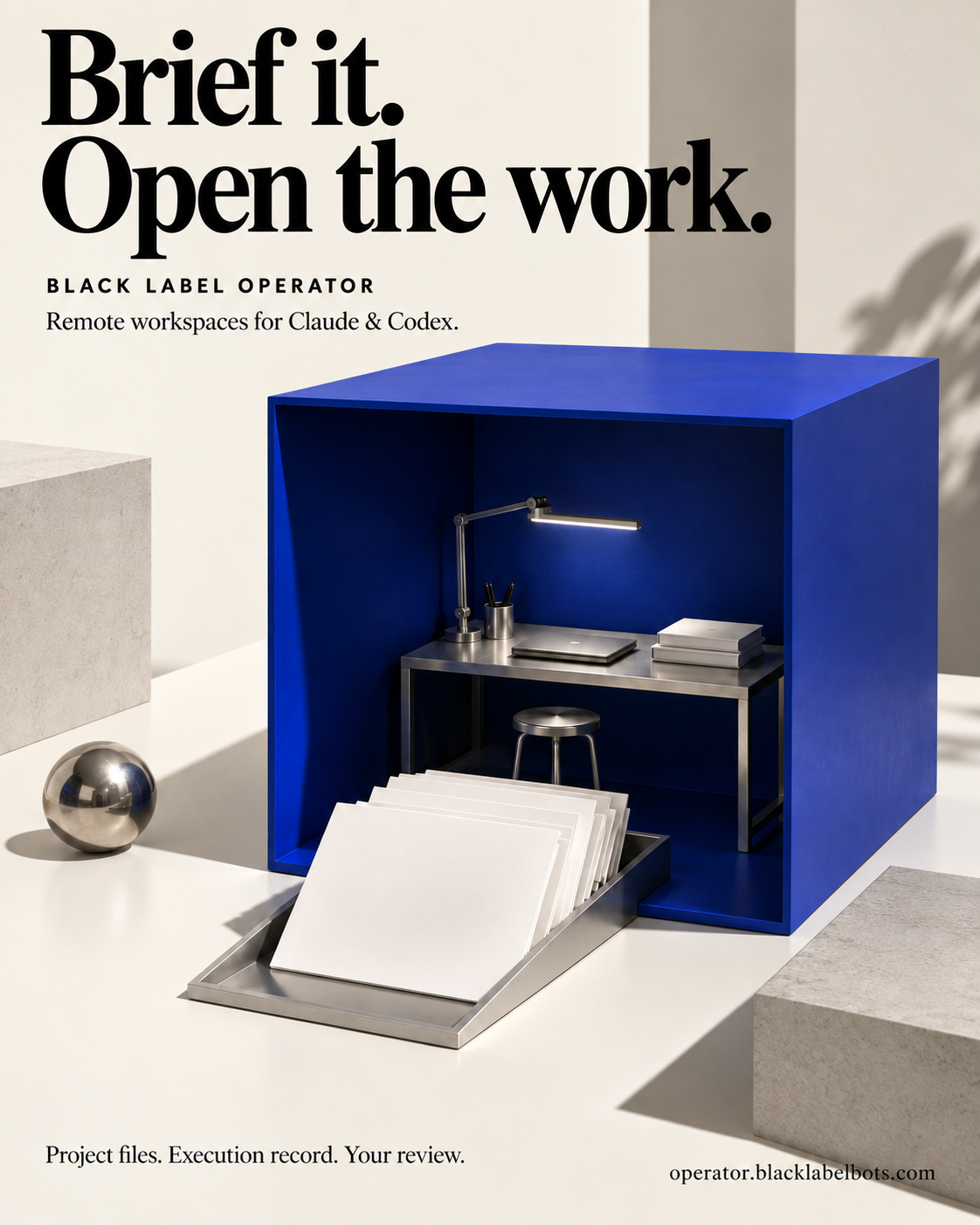 Black Label Operator — native workspace and automation platform